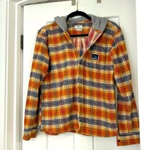 Quicksilver flannel hoodie